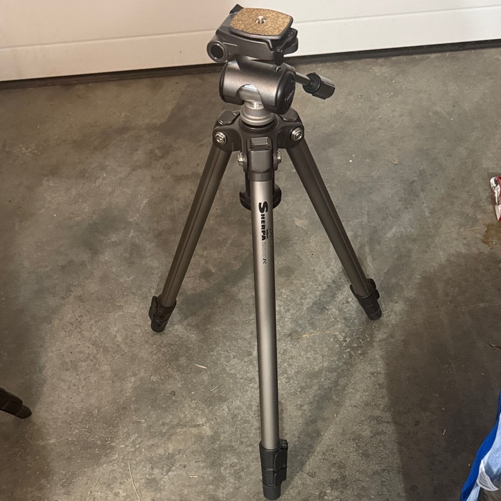 Silver Tripod for Cameras